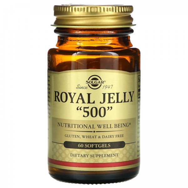 Solgar Маточное молочко Royal Jelly 500 мг 60 капс...