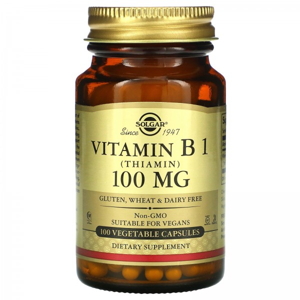 Solgar Витамин B1 100 мг 100 растительных капсул