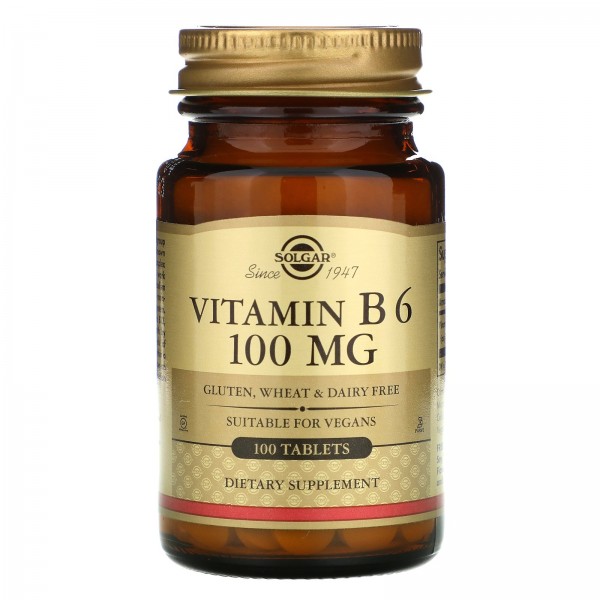 Solgar Витамин B6 100 мг 100 таблеток