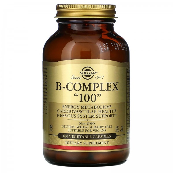 Solgar Комплекс витаминов группы B-100 100 вегетар...