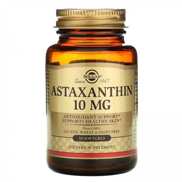 Solgar Астаксантин 10 мг 30 мягких желатиновых кап...