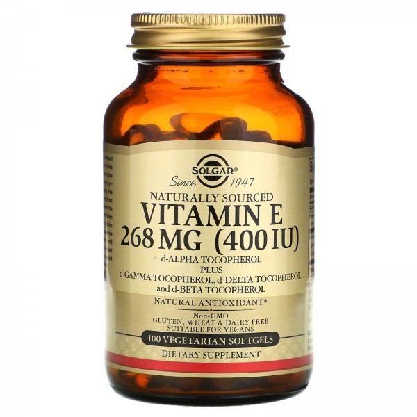 Solgar Витамин E 268 мг (400 МЕ) Mixed tocopherol ...
