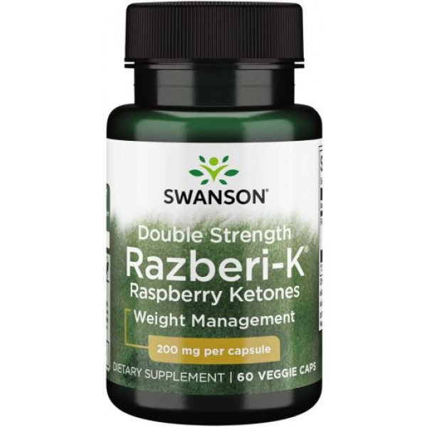 Swanson Малиновые кетоны Razberi-K 200 мг 60 капсу...