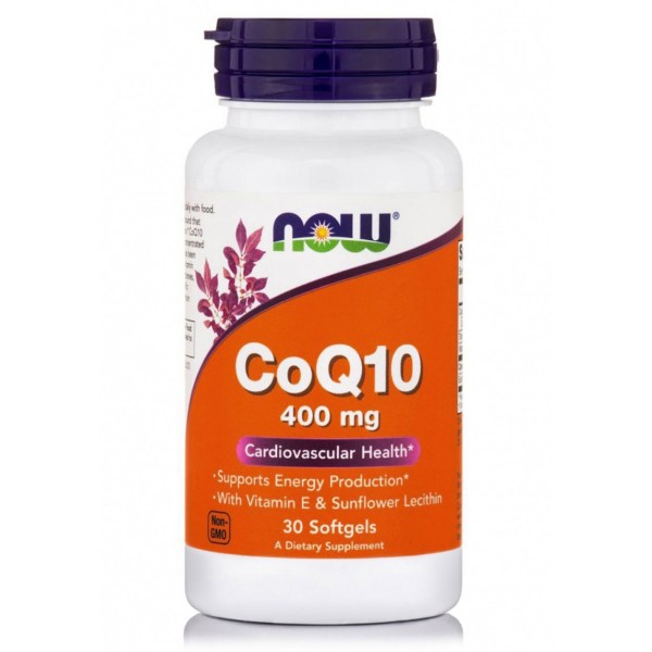 Now Foods Коэнзим Q10 400 мг 30 софтгель