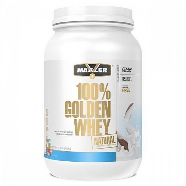 Maxler Протеин Golden Whey Natural 908 г Кокос