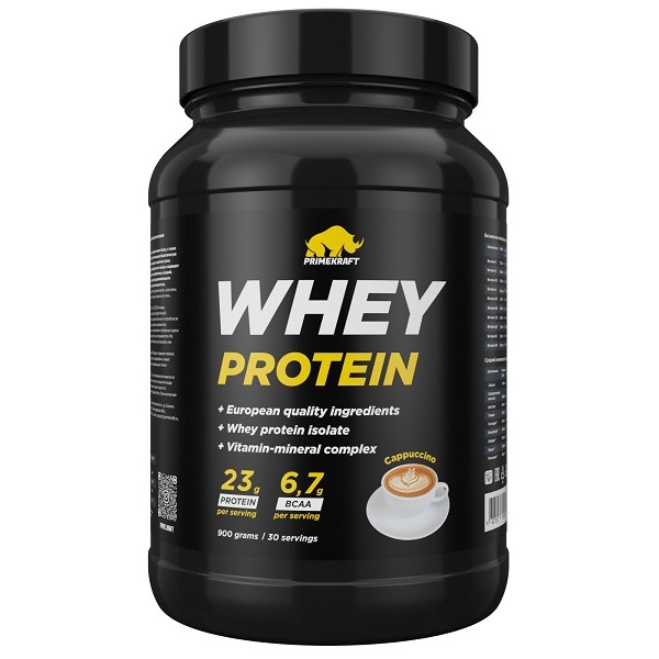 Prime Kraft Протеин WHEY Protein 900 г Капучино...