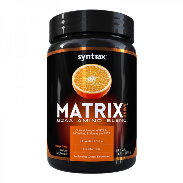 Syntrax Аминокислоты Matrix Amino 370 г Апельсин-л...