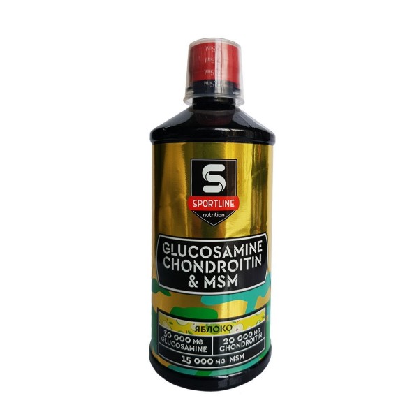 Sportline Nutrition Глюкозамин-Хондроитин-МСМ 500 мл Яблоко