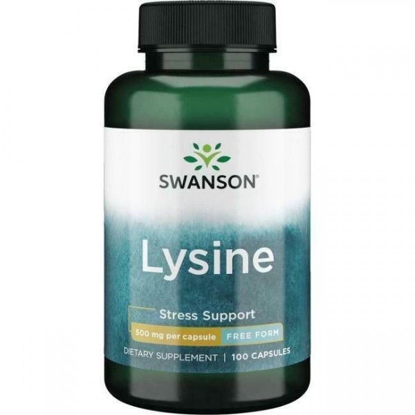 Swanson L-Лизин Free Form 500 мг 100 капсул