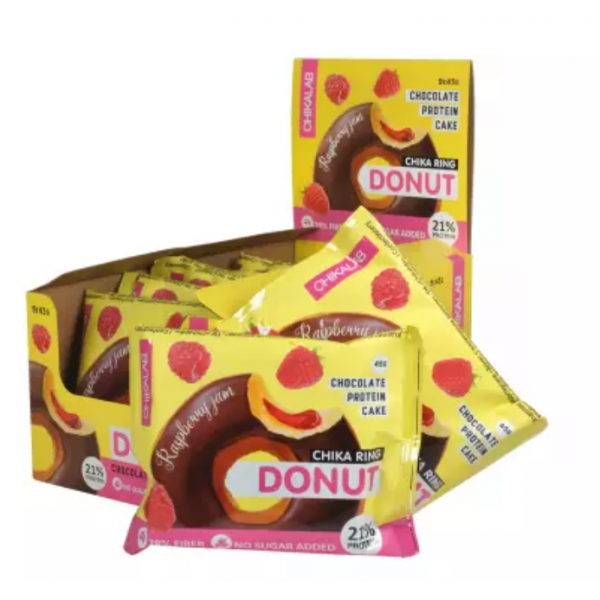 CHIKALAB Пончик CHIKA Ring Donut 45 г Малина...