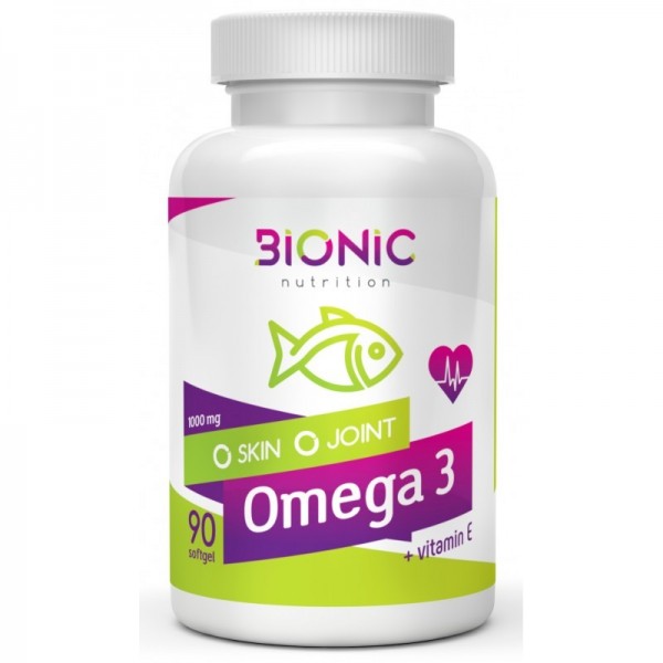 Bionic Nutrition Омега-3 с витамином Е 90 капсул...