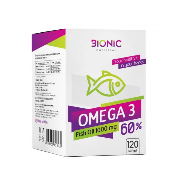 Bionic Nutrition Омега-3 60% 120 капсул