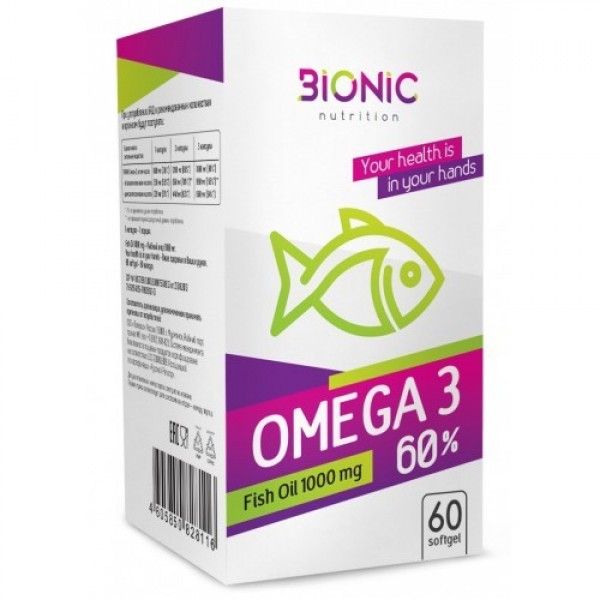 Bionic Nutrition Омега-3 60% 60 капсул