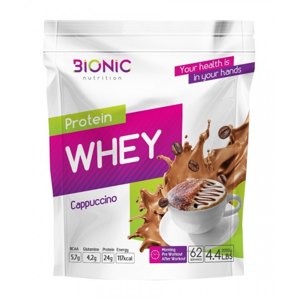 Bionic Nutrition Протеин Whey Protein 2000 г Капуч...