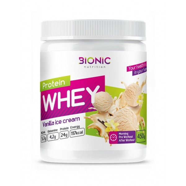 Bionic Nutrition Протеин Whey Protein 450 г Ваниль...