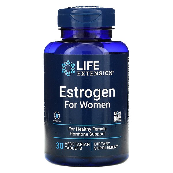 Life Extension Эстроген для женщин 30 вегетарианских таблеток