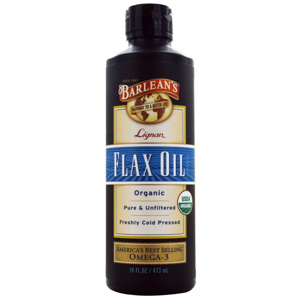 Barlean's Organic Lignan Flax Oil 473 мл