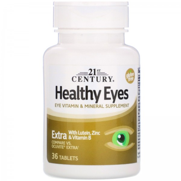 21st Century Healthy Eyes Extra добавка с повышенной силой действия для здоровья глаз 36 таблеток