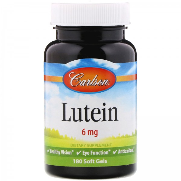 Carlson Labs Лютеин 6 мг 180 мягких таблеток