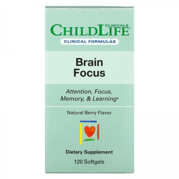 Childlife Clinicals Brain Focus 120 мягких таблето...