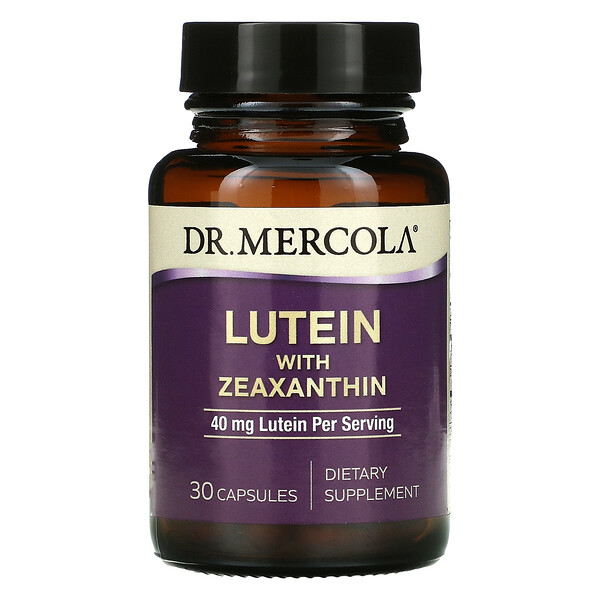 Dr. Mercola Лютеин с зеаксантином 40 мг 30 капсул