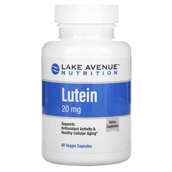 Lake Avenue Nutrition Лютеин 20 мг 60 растительных...