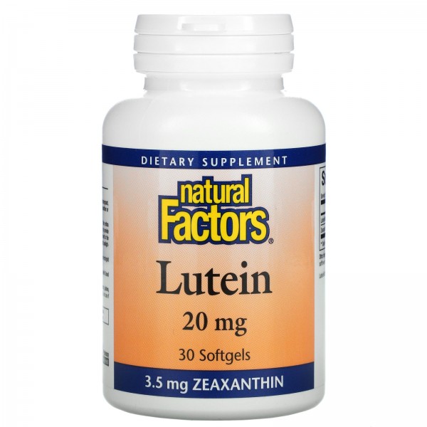 Natural Factors Лютеин 20 мг 30 софтгель...