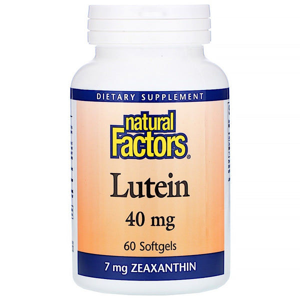 Natural Factors Лютеин 40 мг 60 мягких таблеток...
