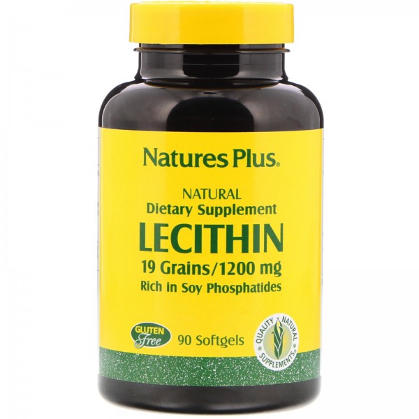 Nature's Plus Лецитин 1200 мг 90 мягких таблеток