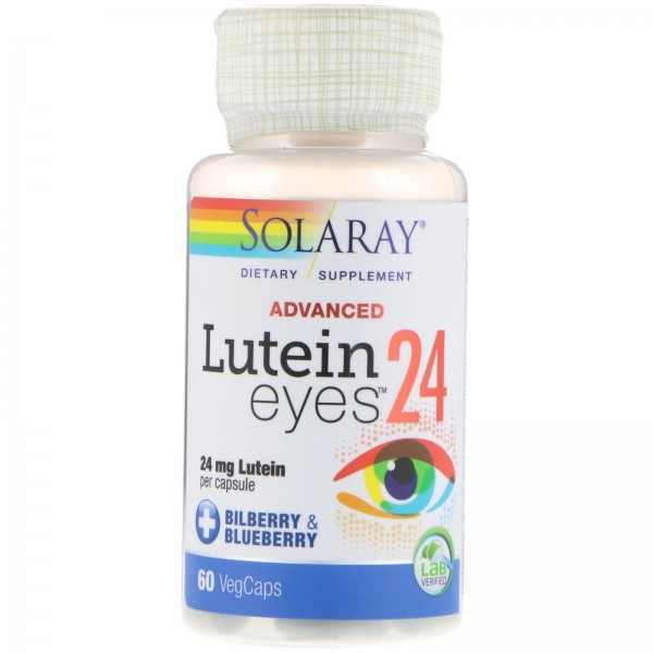 Solaray Продвинутая формула лютеин для глаз 24 мг ...