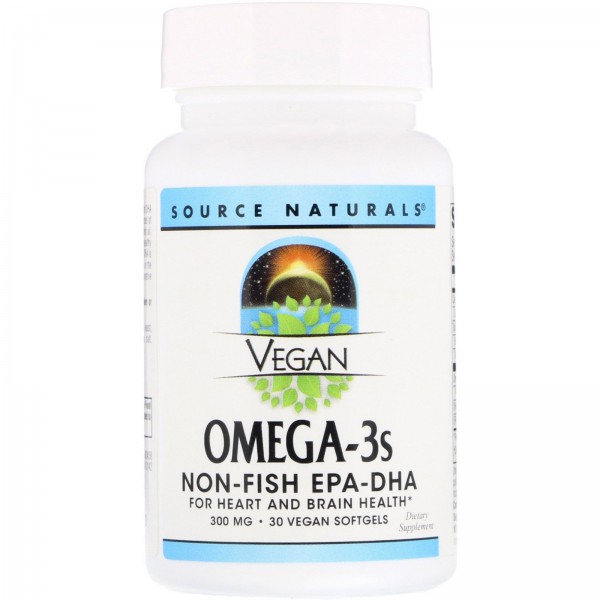 Source Naturals Omega-3s веган EPA/DHA 300 мг 30 м...