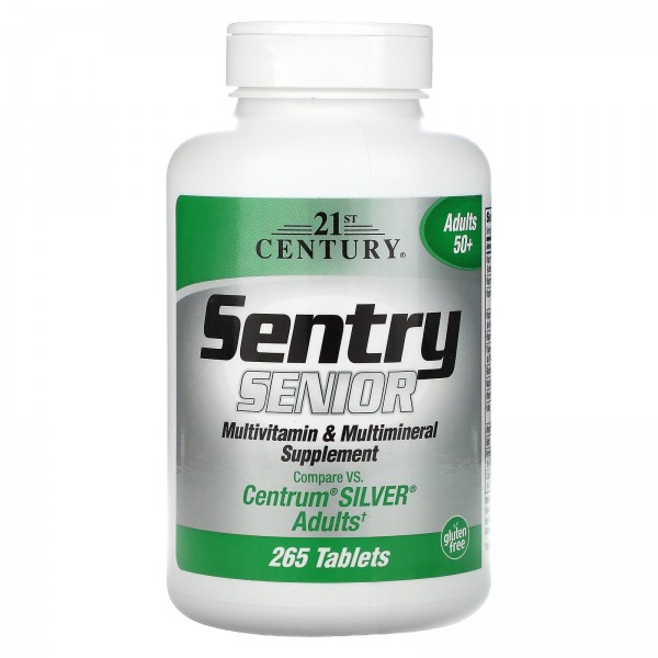 21st Century Sentry Senior мультивитаминная и мультиминеральная добавка для взрослых от 50 лет 265 таблеток