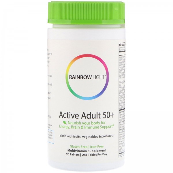 Rainbow Light Мультивитамины Active Adult 50+ для людей старше 50 лет 90 таблеток