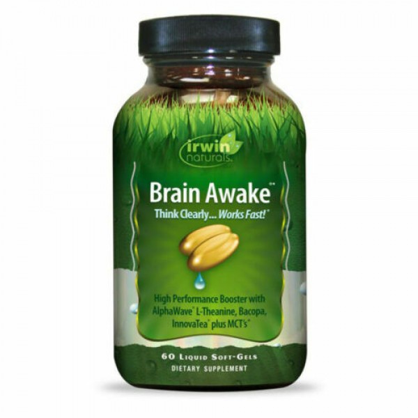 Irwin Naturals Brain Awake 60 жидких гелевых капсу...
