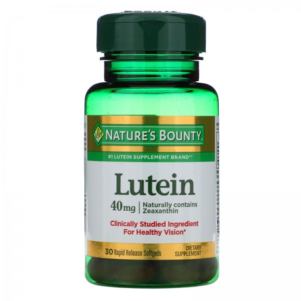 Nature's Bounty Лютеин 40 мг 30 мягких желатиновых капсул