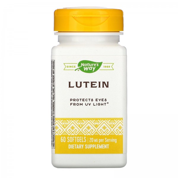 Nature's Way Лютеин 20 мг 60 мягких таблеток...