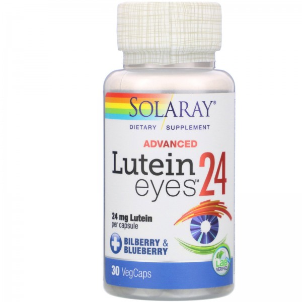 Solaray Advanced Lutein Eyes 24 мг 30 капсул...