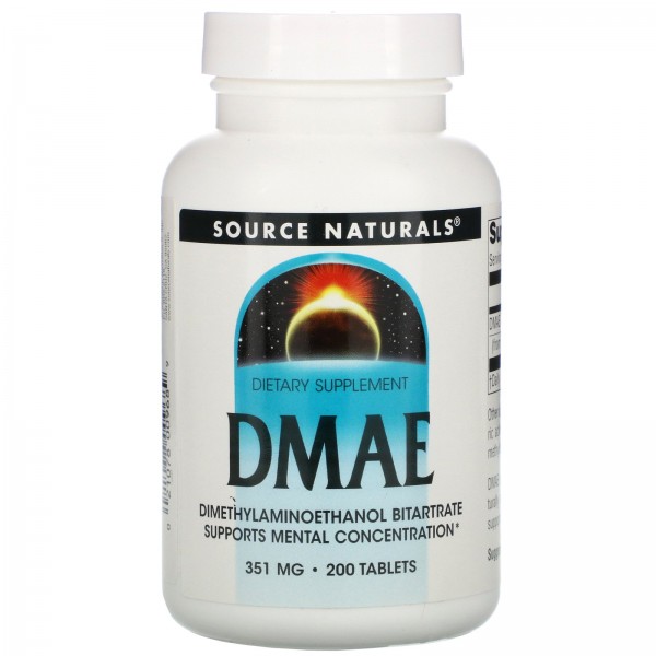 Source Naturals ДМАЭ 351 мг 200 таблеток...