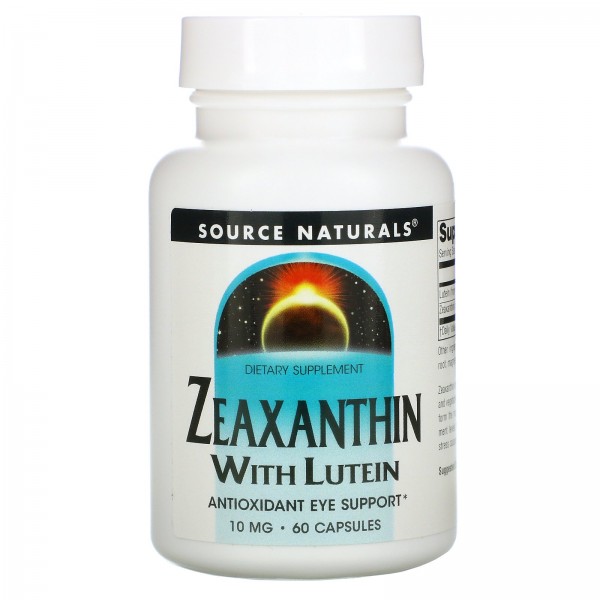 Source Naturals Зеаксантин с лютеином 10 мг 60 кап...