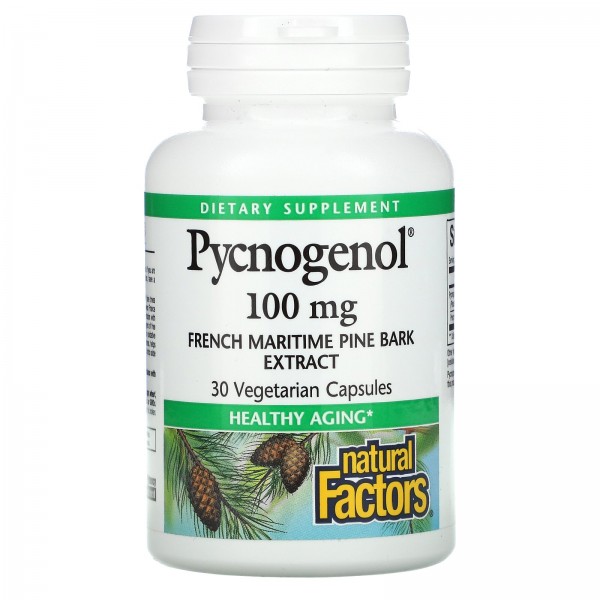Natural Factors Пикногенол 100 мг 30 вегетарианских капсул