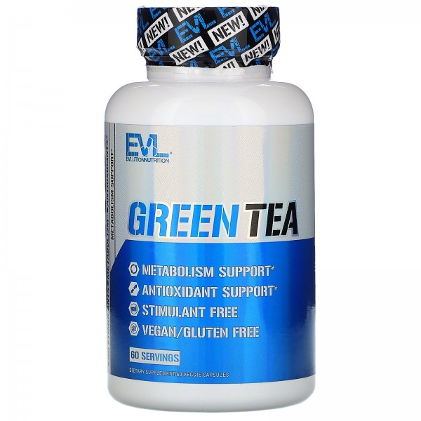 EVLution Nutrition Зеленый чай 60 вегетарианских капсул