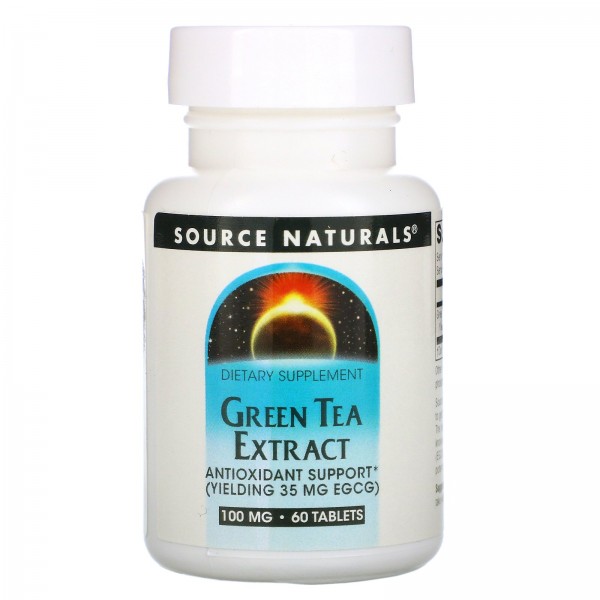 Source Naturals Экстракт зеленого чая 100 мг 60 та...