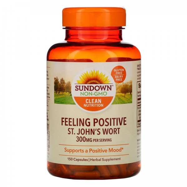 Sundown Naturals Feeling Positive Зверобой 150 мг ...