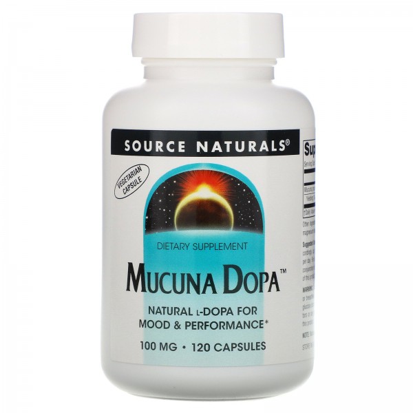 Source Naturals Допа мукуна 100 мг 120 капсул...