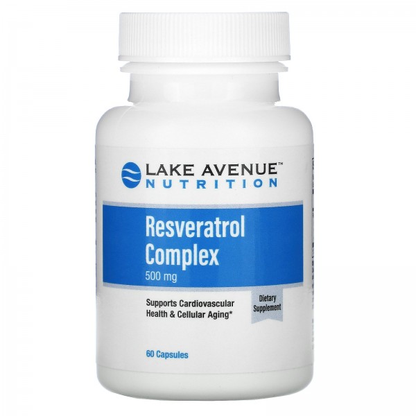 Lake Avenue Nutrition Комплекс с ресвератролом 500 мг 60 капсул