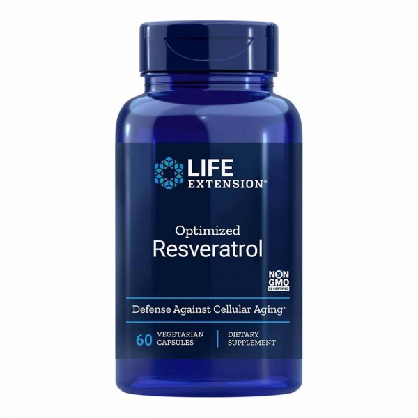Life Extension Оптимизированный ресвератрол 60 вегетарианских капсул