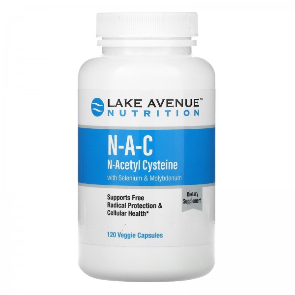 Lake Avenue Nutrition NAC N-ацетилцистеин с селено...