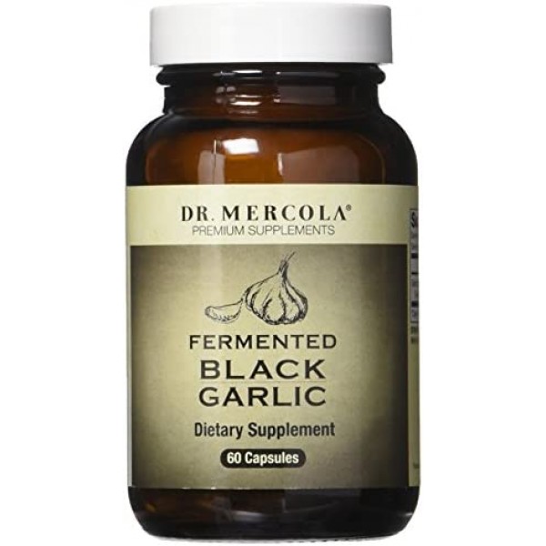 Dr. Mercola Ферментированный черный чеснок 60 капсул