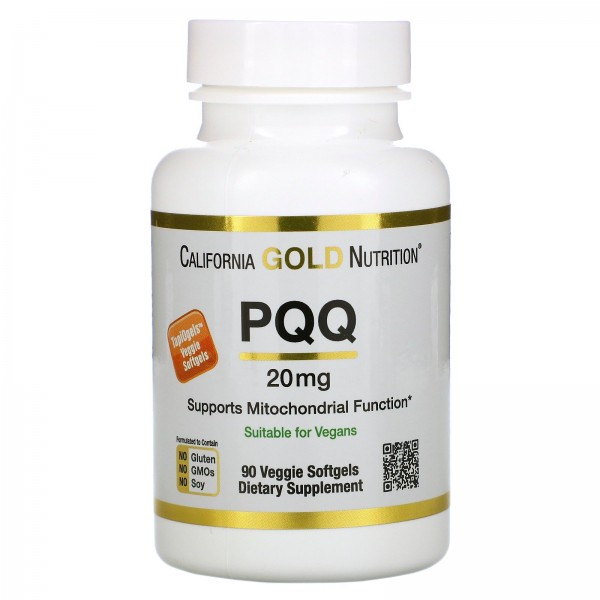 California Gold Nutrition Пирролохинолинхинон 20 мг 90 растительных капсул