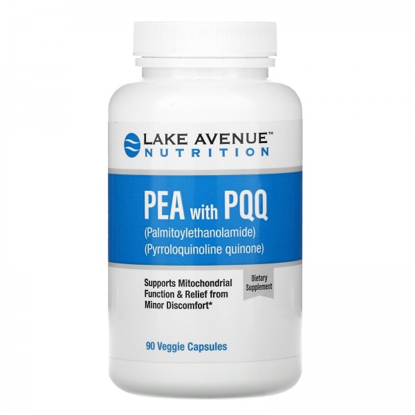 Lake Avenue Nutrition ПЭА 600 мг с PQQ 20 мг 90 растительных капсул